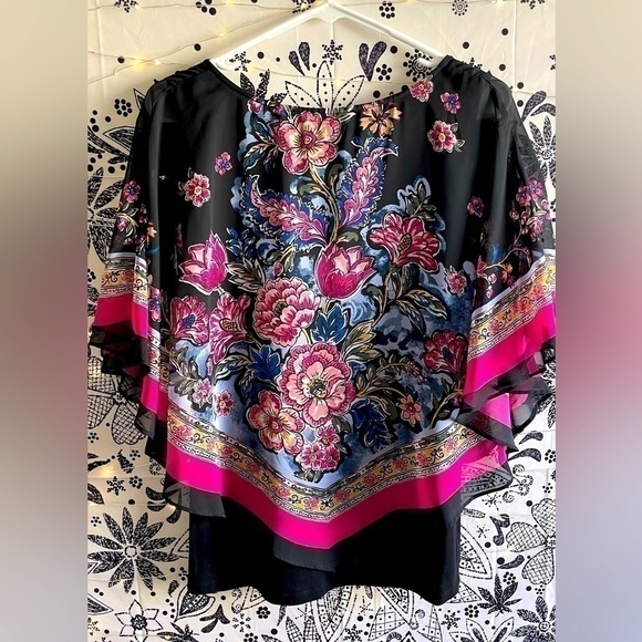 Apt 9 flowy floral blouse top comfy casual - Picture 7 of 7